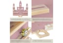 tectake Wandregal MyLittleStory Princess Castle Rosa Schloss-Design Bild 5