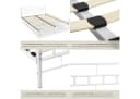 tectake Metallbett robustes Stahlgestell Bild 5