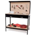 TECTAKE Werkbank Arbeitstisch mit Lochwand und Schubladen Bild 1