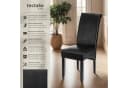 tectake Esszimmerstuhl Set 4 Stuhl Schwarz Kunstleder Massivholz Bild 1