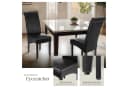 tectake Esszimmerstuhl Set 4 Stuhl Schwarz Kunstleder Massivholz Bild 4