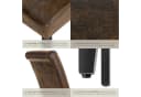 tectake Esszimmerstuhl Set 4 St. Ergonomisch Massivholz Kunstleder Braun Bild 5