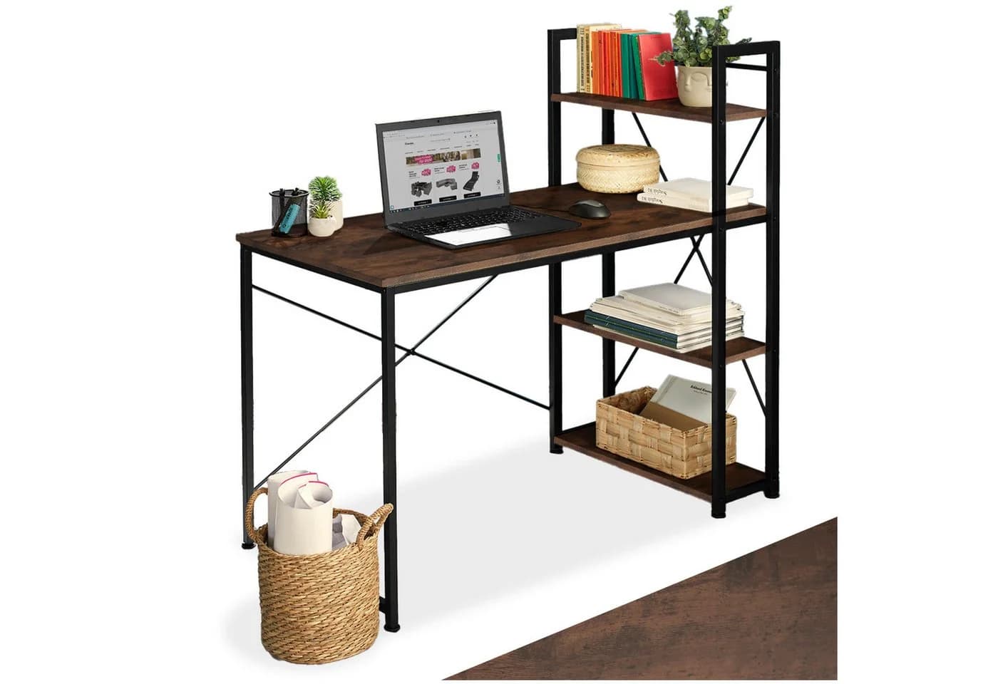 tectake Computer-Schreibtisch Industrial Style - Bild 2