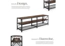 tectake Lowboard TV-Regal Industrial Style Bild 3