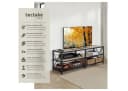 tectake Lowboard TV-Regal Industrial Style Braun/Schwarz Bild 1