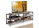 tectake Lowboard TV-Regal Industrial Style Braun/Schwarz Bild 2