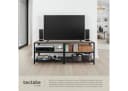 tectake Lowboard TV-Regal Industrial Style Braun/Schwarz Bild 4