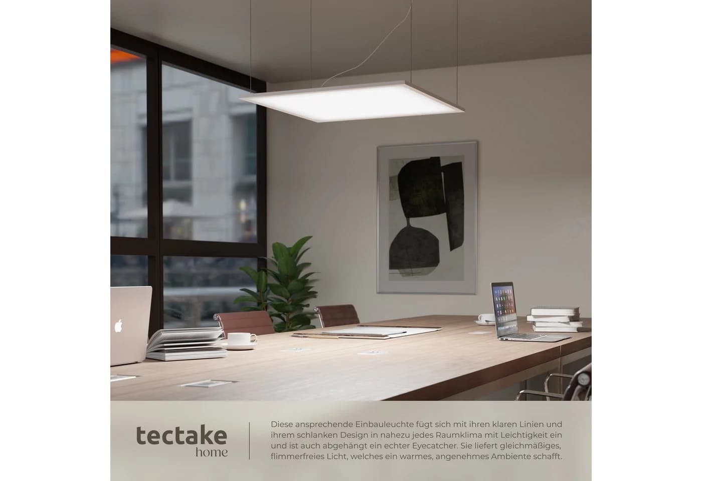 tectake LED-Paneel Lucerna Deckenleuchte Modernes LED-Paneel mit schwebendem Blacklighteffekt - Bild 5