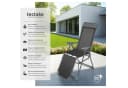 TECTAKE Gartenstuhl Jana Klappbar Grau Textilene Bild 1