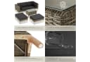 tectake Loungeset Rattan Sitzgruppe mit Sicherheitsglasplatte, schlanke, hohe Beine Bild 5