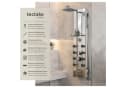 tectake Duscharmatur Aluminium Duschpaneel Regendusche Silber Bild 1