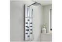 tectake Duscharmatur Aluminium Duschpaneel Regendusche Silber Bild 2