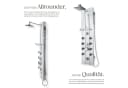 tectake Duscharmatur Aluminium Duschpaneel Regendusche Silber Bild 3