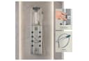 tectake Duscharmatur Aluminium Duschpaneel Regendusche Silber Bild 4