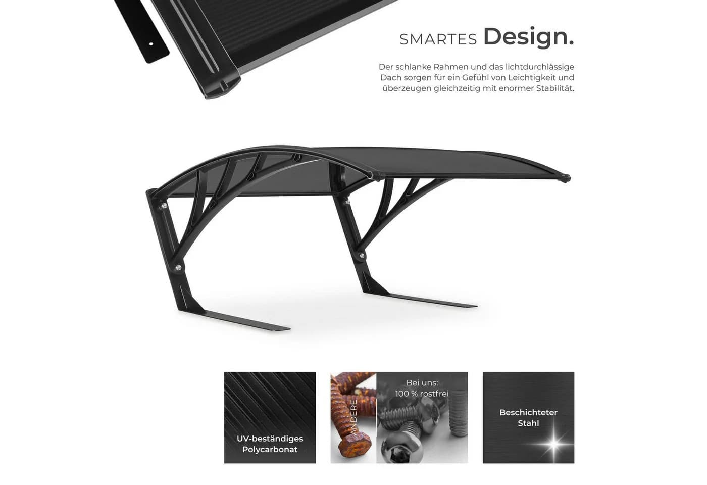 tectake Mähroboter-Garage Rasenmäher-Roboter-Garage, Dach aus UV-beständigem Polycarbonat und Aluminium - Bild 3