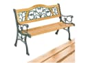 tectake Gartenbank Kathi 2-Sitzer Holz Gusseisen Bild 2