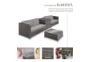 tectake Loungeset Rattan Sitzgruppe 5-tlg. Grau Bild 3