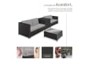 tectake Loungeset Rattan Sitzgruppe 5-tlg. Schwarz/Grau Bild 3