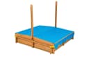 tectake Sandkasten Emilia mit verstellbarem Dach Bild 4