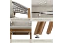 TECTAKE Gartenstuhl Manacor Akazienholz Grau/Beige 6er Set Bild 5
