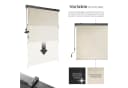 tectake Seitenarmmarkise Eloise Beige UV-Schutz 50+ Kurbel Bild 3