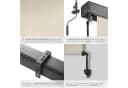 tectake Seitenarmmarkise Eloise Beige UV-Schutz 50+ Kurbel Bild 5