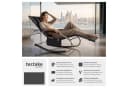 TECTAKE Gartenliege Taya Schwarz Ergonomisch Mit Kopfpolster Bild 1