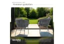 TECTAKE Valeiras Gartenstuhl 4er Set Rope-Design Grau Bild 4