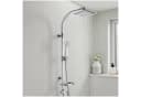 tectake Regenduschsystem Aluminium Chrom-Optik mit Handbrause Bild 2