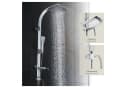 tectake Regenduschsystem Aluminium Chrom-Optik mit Handbrause Bild 4