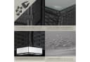 tectake Gartenlounge-Set 8-tlg. Schwarz/Grau Rattan mit Glasplatte Bild 5