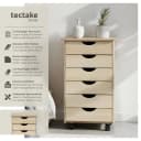 tectake Rollcontainer aus Holz mit 6 Schubladen Bild 1