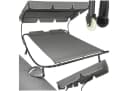 tectake Gartenliege Livorno 2-Personen Schwarz Grau UV-beständig Bild 2