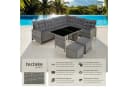 Tectake Loungeset Rattan Lounge 6-tlg. Grau Bild 1