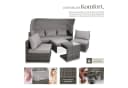 tectake Gartenlounge San Marino 7-tlg. Grau Polyrattan Aluminium Bild 3