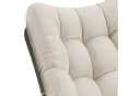 TECTAKE Schaukelstuhl Tami Beige mit waschbarem Polster Bild 5