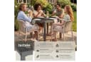 tectake Gartentisch Inca Schwarz Ausziehbar Aluminium Bild 1