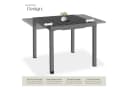 tectake Gartentisch Inca Schwarz Ausziehbar Aluminium Bild 3