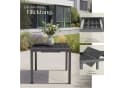 tectake Gartentisch Inca Schwarz Ausziehbar Aluminium Bild 4