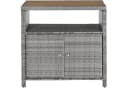 TECTAKE Gartenschrank Monscia WPC-Polyrattan Grau Wetterfest Bild 3