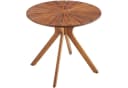 TECTAKE Gartentisch Pollensa rund aus massivem Akazienholz braun Bild 4