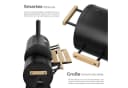TECTAKE Holzkohlegrill Smoker 2in1 Schwarz mit Thermometer Bild 4
