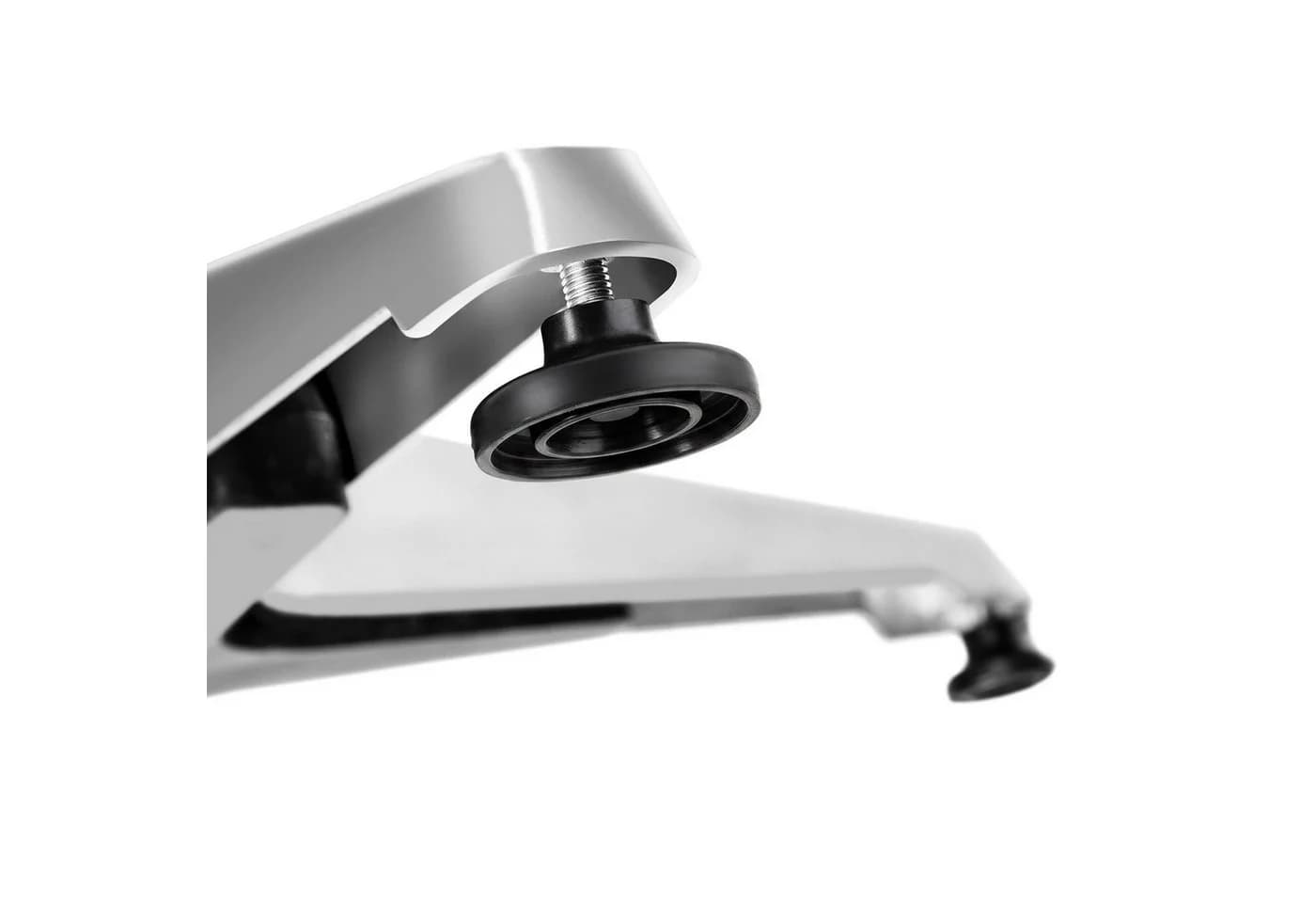 tectake Bistrotisch Frederic Höhenverstellbar Aluminium Zementsockel Silber - Bild 5