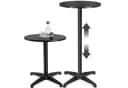 TECTAKE Bistrotisch Frederic Höhenverstellbar Schwarz Aluminium Bild 2
