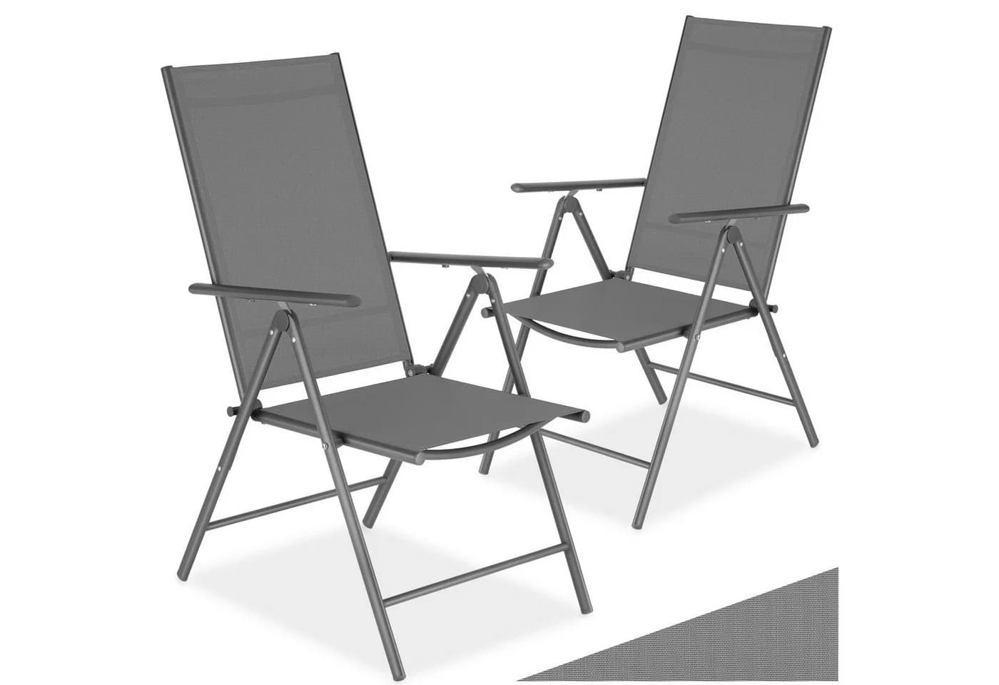 TecTake Gartenstuhl Klappbar 8-fach Verstellbare Rückenlehne - Bild 3