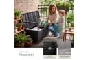 TECTAKE Gartenbank Vecchia 2-Sitzer Schwarz Polyrattan mit Stauraum Bild 4