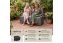 TECTAKE Gartenbank Vecchia Grau Polyrattan 2-Sitzer mit Stauraum Bild 1