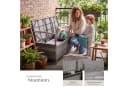 TECTAKE Gartenbank Vecchia Grau Polyrattan 2-Sitzer mit Stauraum Bild 4