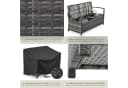 TECTAKE Gartenbank Vecchia Grau Polyrattan 2-Sitzer mit Stauraum Bild 5