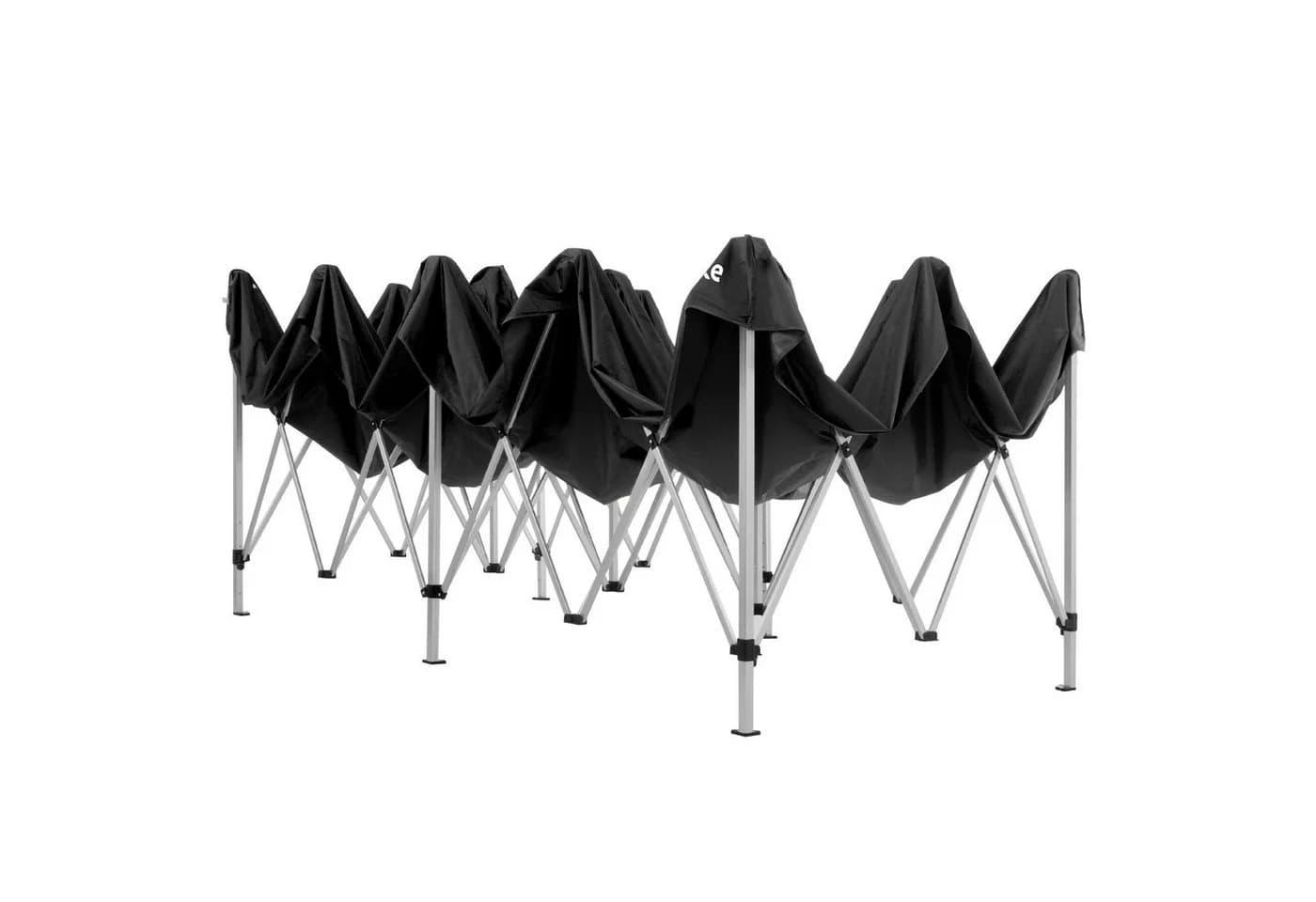 tectake Faltpavillon 6x3m Aluminium Schwarz Grau - Bild 5